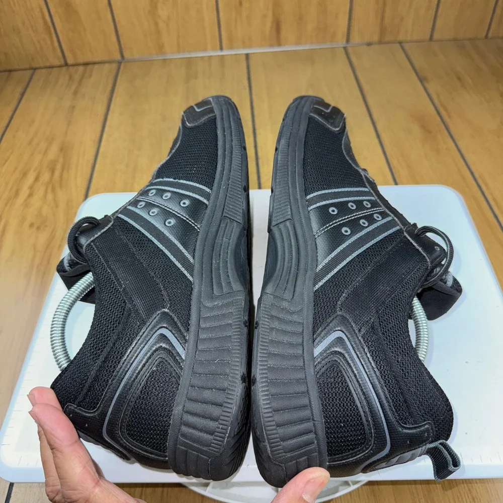 Orthofeet 611 Sprint Mens Athletic Shoes Black Mesh Sneakers Size 12 D Medium